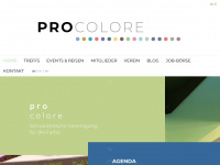 procolore.ch Webseite Vorschau
