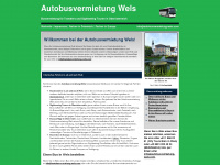 autobusvermietung-wels.com Webseite Vorschau