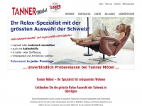 tannermoebel.ch Webseite Vorschau