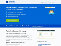 reisekrankenversicherung.net Webseite Vorschau