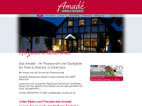 amade-restaurant.de Webseite Vorschau
