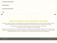 halle-beach.de Webseite Vorschau