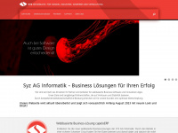 syzag.ch Webseite Vorschau