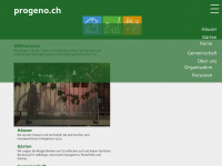 progeno.ch Webseite Vorschau