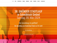 gmuender-stadtlauf.de Webseite Vorschau