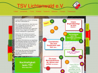 tsv-lichtenwald.de Webseite Vorschau