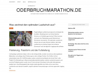 oderbruchmarathon.de Webseite Vorschau