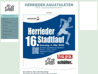herrieder-aquathleten.de Webseite Vorschau