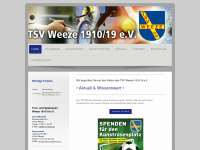 tsv-weeze.de Webseite Vorschau
