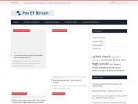 pax-et-bonum.net Webseite Vorschau
