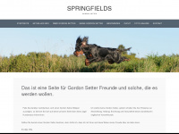 springfields-gordon-setter.de Webseite Vorschau
