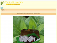 tabak-pflanzen.de Webseite Vorschau