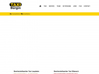taxi-buergin.de Webseite Vorschau