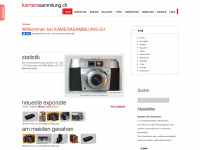 kamerasammlung.ch Webseite Vorschau