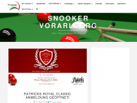 snooker-vorarlberg.at Webseite Vorschau