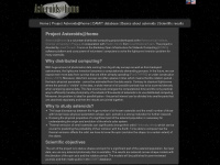 asteroidsathome.net Webseite Vorschau