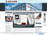 vari-alarm.at Webseite Vorschau