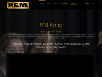 pem-acting.com Webseite Vorschau