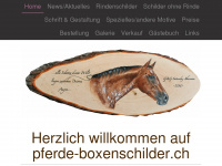 pferde-boxenschilder.ch Webseite Vorschau