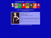 claudine.se Webseite Vorschau