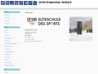 sportgymnasium-oberhof.info Webseite Vorschau