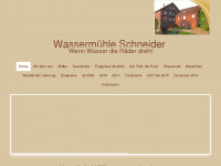wassermuehle-schneider.de Webseite Vorschau