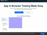browserstack.com Webseite Vorschau