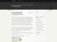 mysharedcity.wordpress.com Webseite Vorschau