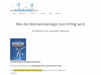 klein-windkraftanlagen.com Webseite Vorschau