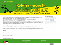 schuetzenverein-altheim.de Webseite Vorschau