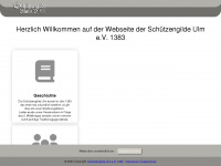 schuetzengilde-ulm.de Webseite Vorschau