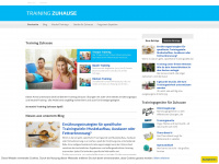 trainingzuhause.de Webseite Vorschau