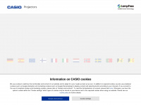 casio-projectors.eu Webseite Vorschau