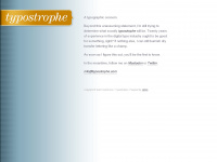 typostrophe.com Webseite Vorschau