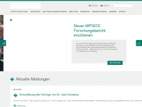 mpisoc.mpg.de Webseite Vorschau