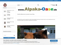 alpaka-oase.de Webseite Vorschau