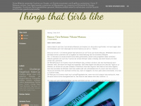 things-that-girls-like.blogspot.com Webseite Vorschau