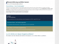 steueraktion.ch Webseite Vorschau