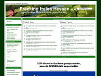 frackingfreieshessen.de Webseite Vorschau