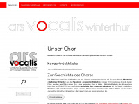 arsvocalis.ch Webseite Vorschau