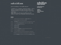 subsidium.ch Webseite Vorschau
