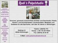 rudis-pokalstudio.de Webseite Vorschau