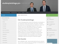 studienplatzklage.pro Webseite Vorschau