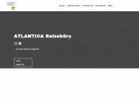 reisebuero-atlantica.de Webseite Vorschau