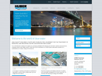 huber-technology.net.au Webseite Vorschau