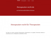 therapeuten-recht.de Webseite Vorschau