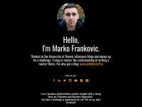 markofrankovic.com Webseite Vorschau