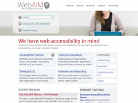 webaim.org Webseite Vorschau