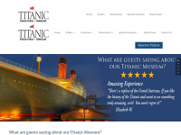 titanicpigeonforge.com Webseite Vorschau