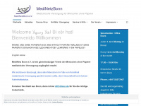medinetzbonn.de Webseite Vorschau